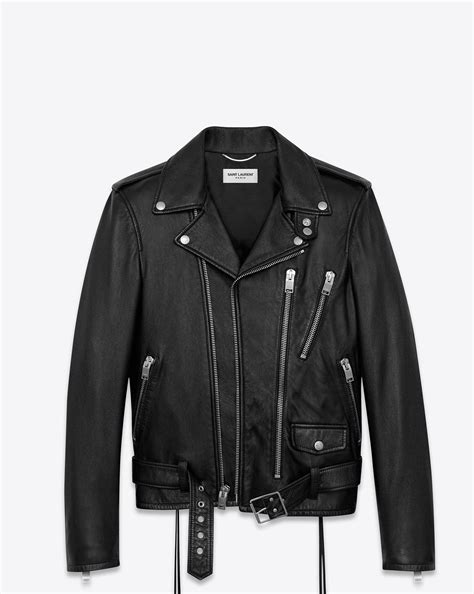 ysl blood luster jacket|Saint Laurent Leather jackets for Women .